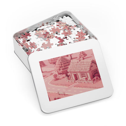 Pixelated Suburban Dream - Jigsaw Puzzle (30, 110, 252, 500,1000-Piece)