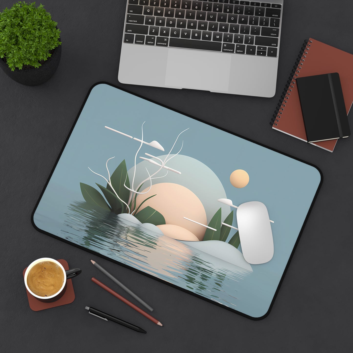 Pastel Island - Desk Mat