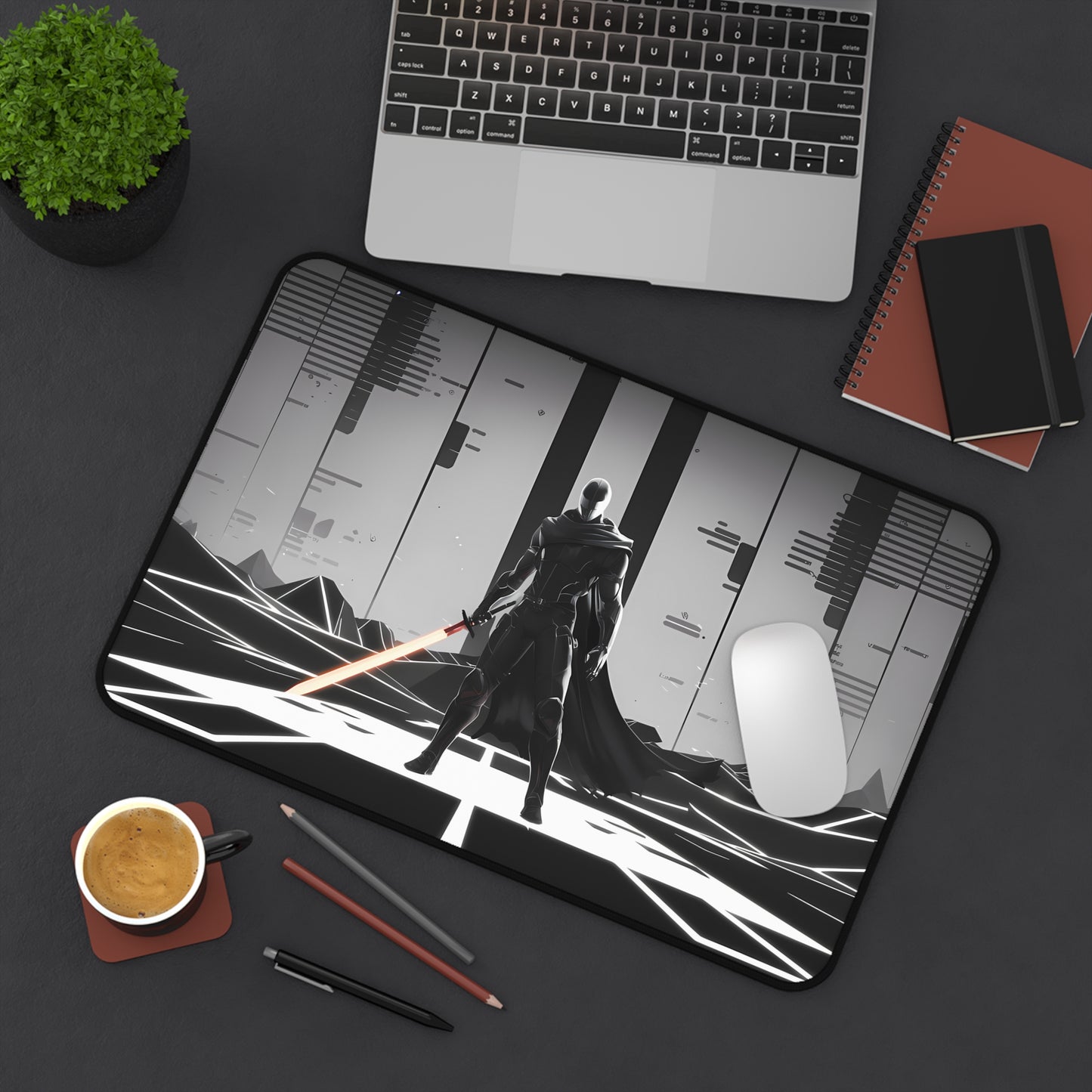 Shadow of the Neon Knight - Desk Mat