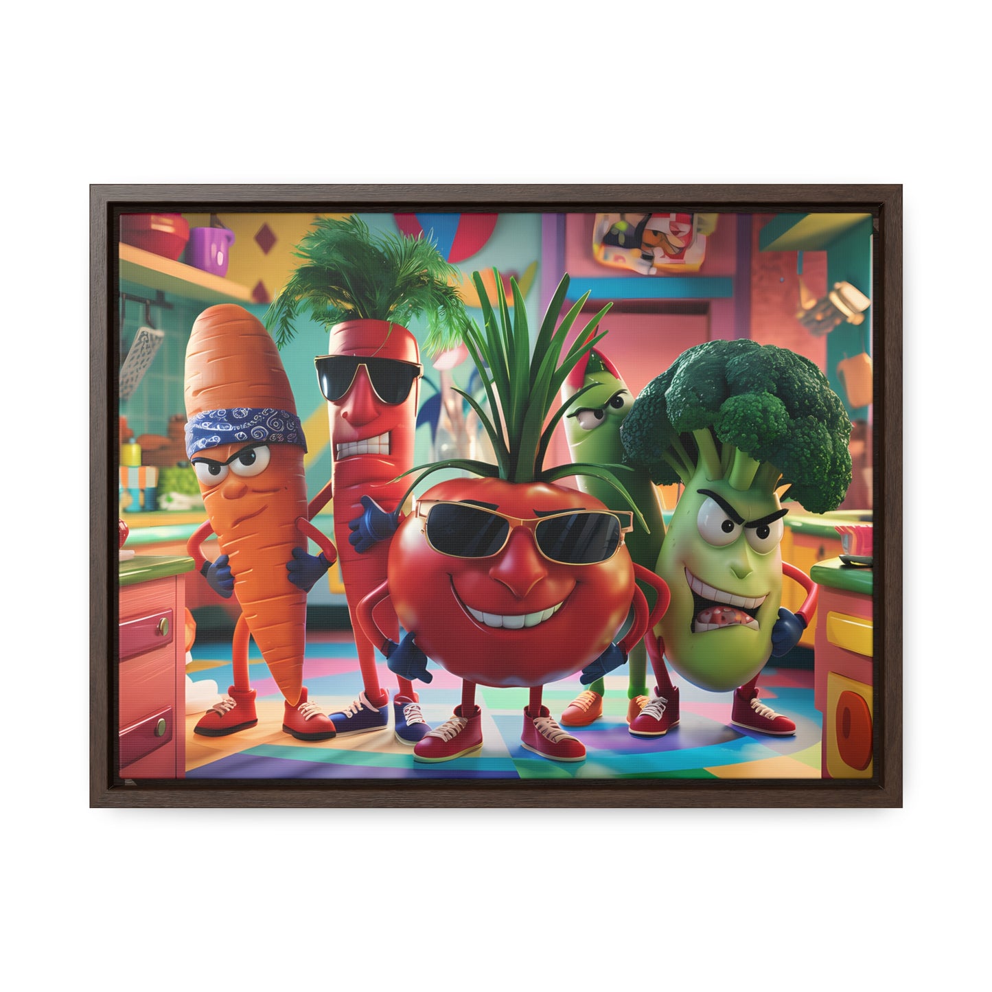 The Veggie Squad's Kitchen Takeover - Gallery Canvas Wraps, Horizontal Frame