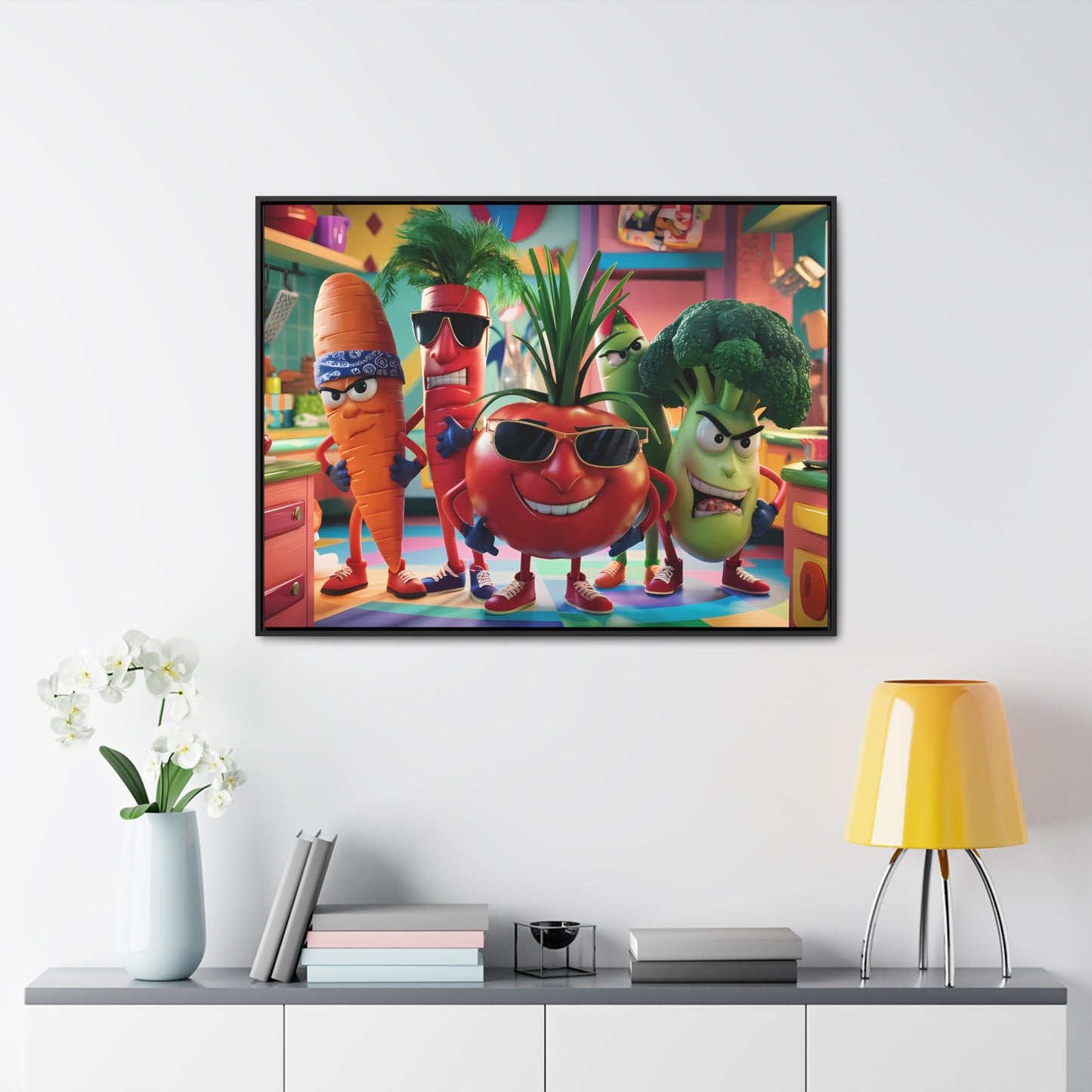 The Veggie Squad's Kitchen Takeover - Gallery Canvas Wraps, Horizontal Frame