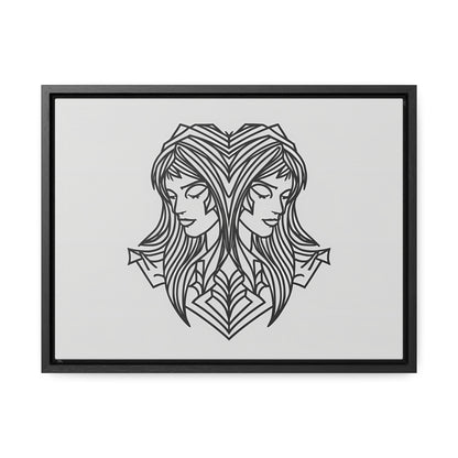 Dual Reflections - Gallery Canvas Wraps, Horizontal Frame