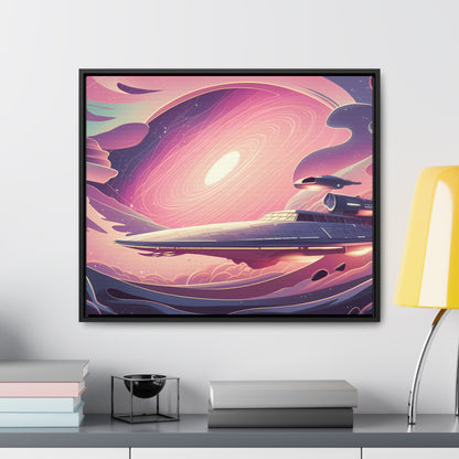 Voyage Through the Cosmic Vortex - Gallery Canvas Wraps, Horizontal Frame