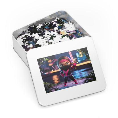 "Ninja Warrior: Pink Blade at Dusk" - Jigsaw Puzzle (30, 110, 252, 500,1000-Piece)