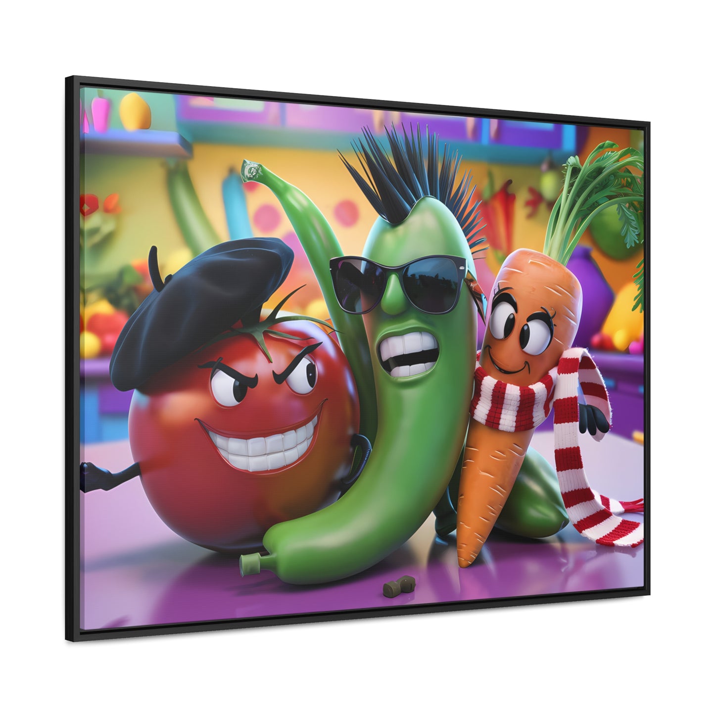 Veggie Rebels - Gallery Canvas Wraps, Horizontal Frame