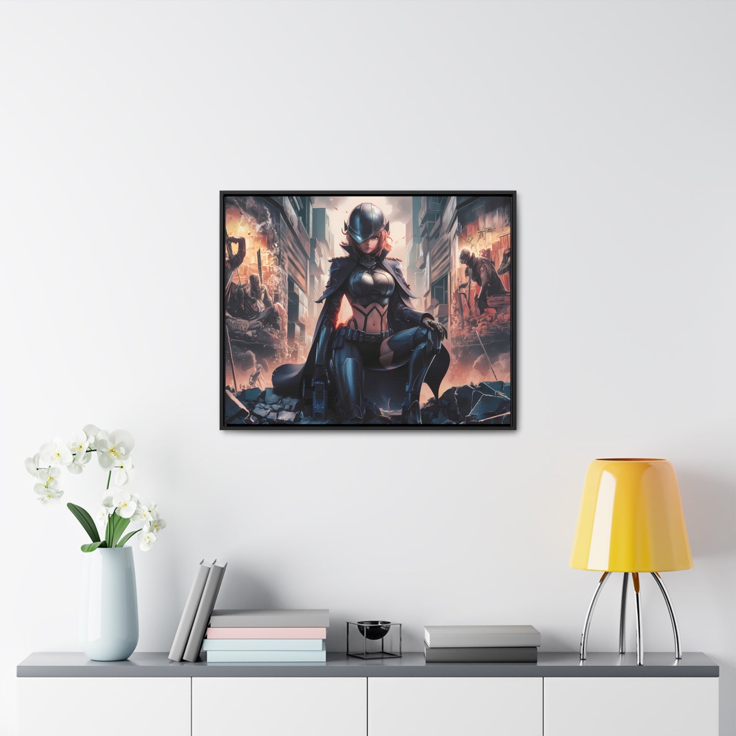 "Shadow of the Resistance" - Gallery Canvas Wraps, Horizontal Frame