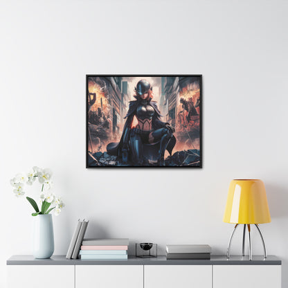 "Shadow of the Resistance" - Gallery Canvas Wraps, Horizontal Frame