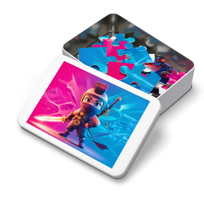 Cyberpunk Ninja: Neon Samurai - Jigsaw Puzzle (30, 110, 252, 500,1000-Piece)