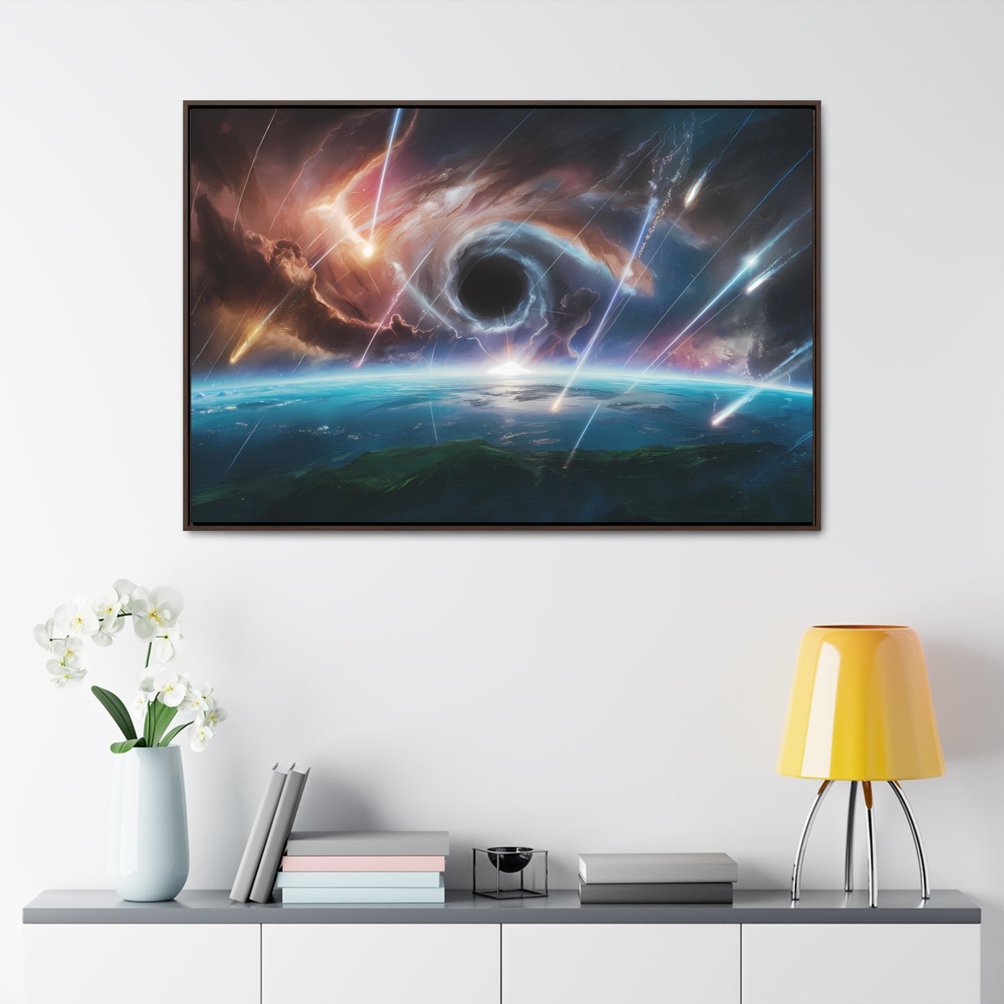 "The Eye of the Cosmic Storm" - Gallery Canvas Wraps, Horizontal Frame