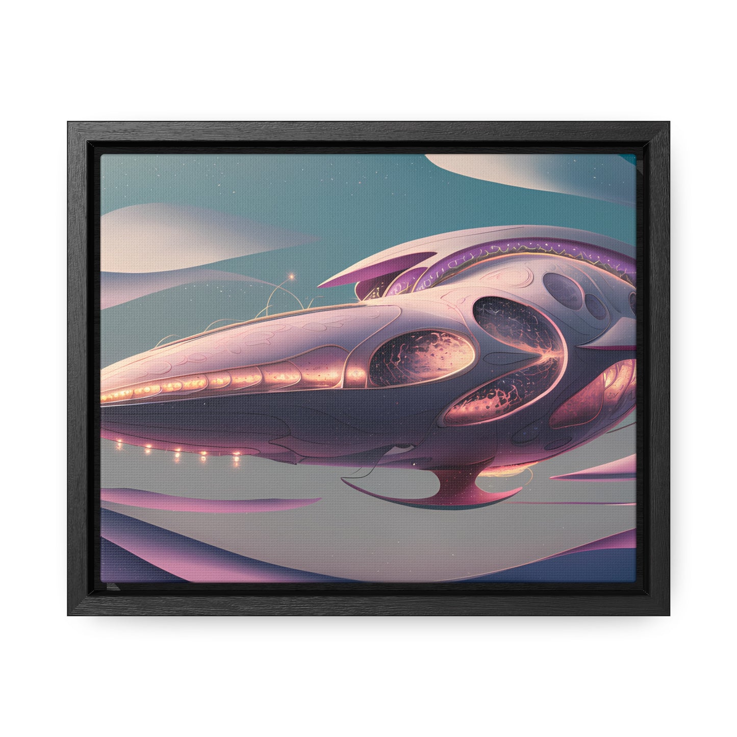 Voyage of the Celestial Whale - Gallery Canvas Wraps, Horizontal Frame