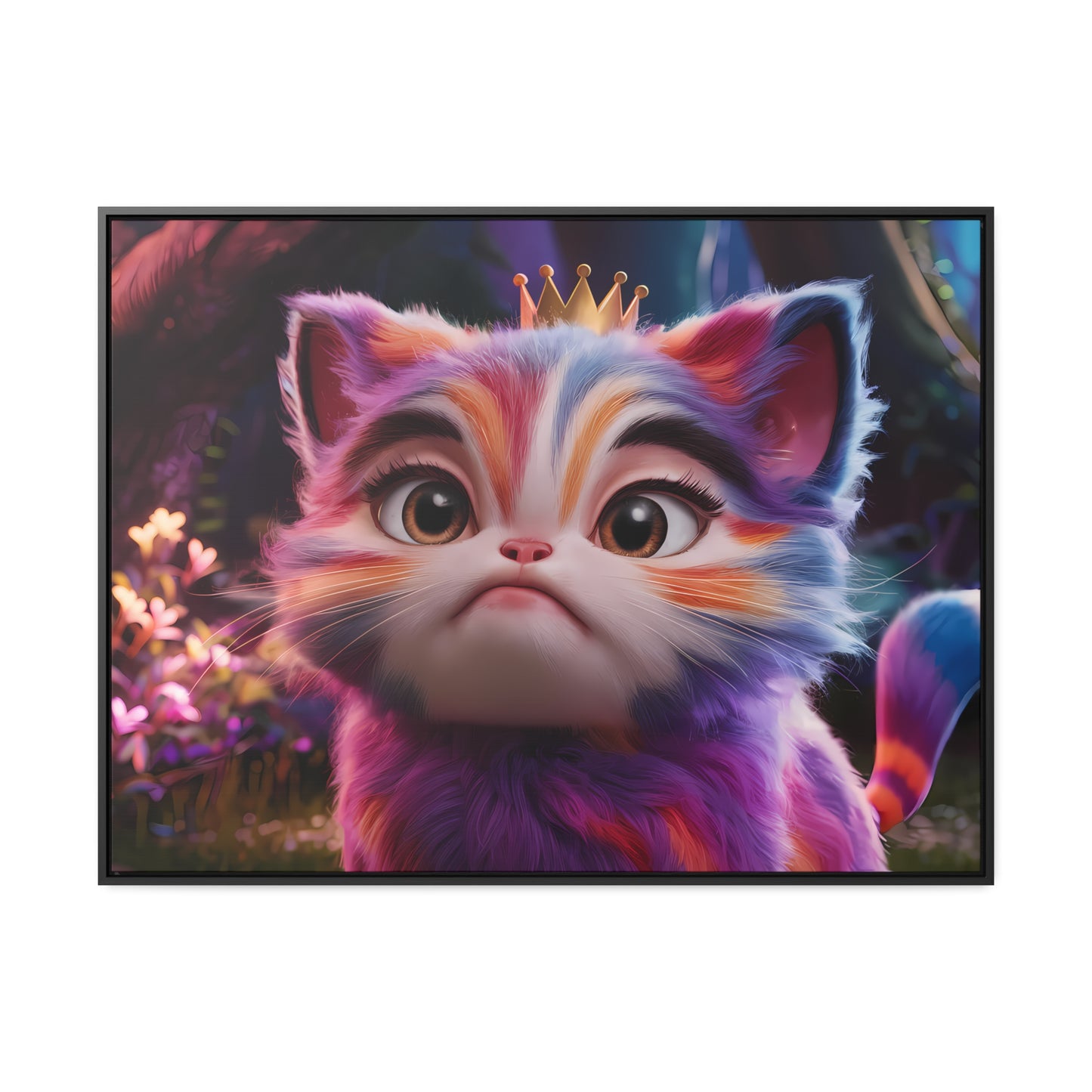 Regal Whiskers in the Enchanted Forest - Gallery Canvas Wraps, Horizontal Frame