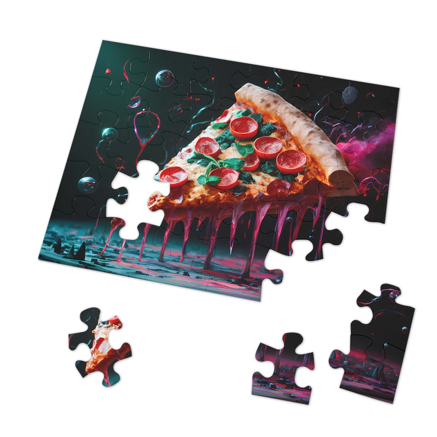 "Cosmic Pizza Slice" - Jigsaw Puzzle (30, 110, 252, 500,1000-Piece)