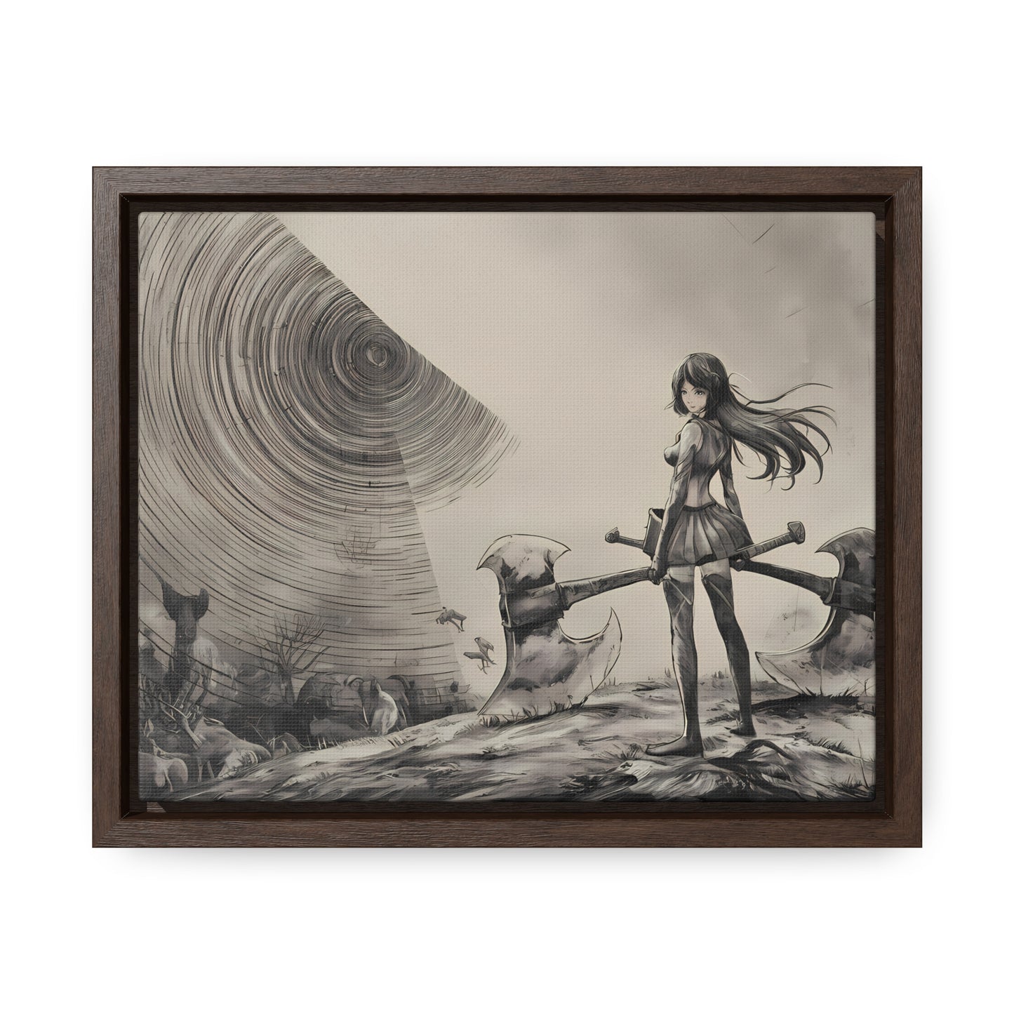 Echoes of the Abyss - Gallery Canvas Wraps, Horizontal Frame