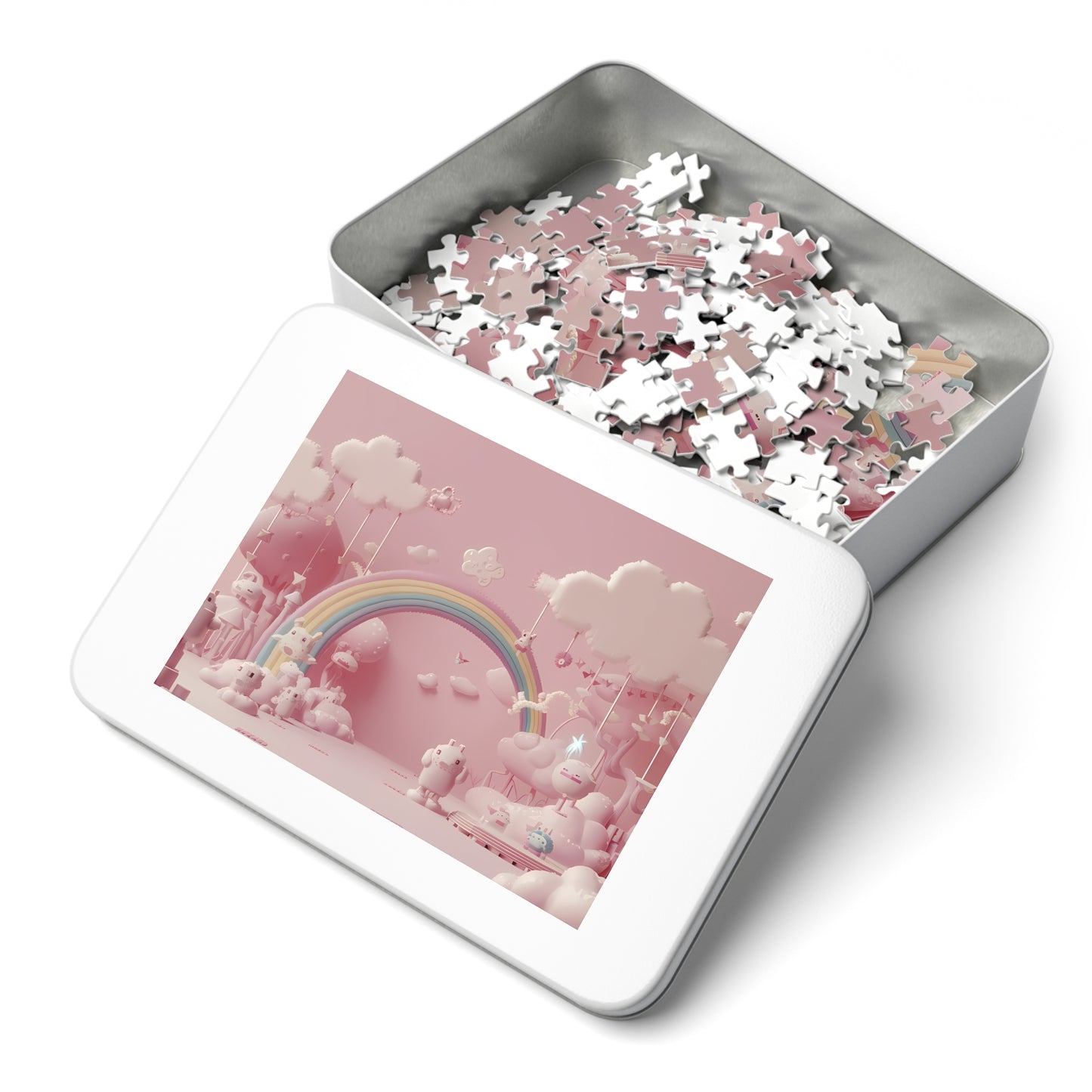 Whimsical Dreamscape of Pink Bliss - Jigsaw Puzzle (30, 110, 252, 500,1000-Piece)
