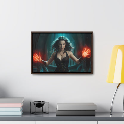 Sorceress of the Crimson Flame - Gallery Canvas Wraps, Horizontal Frame