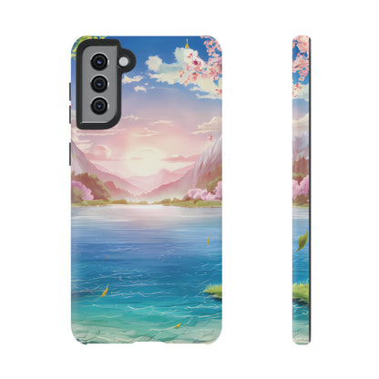 Serene Lake and Mountains - Smartphone Tough Cases