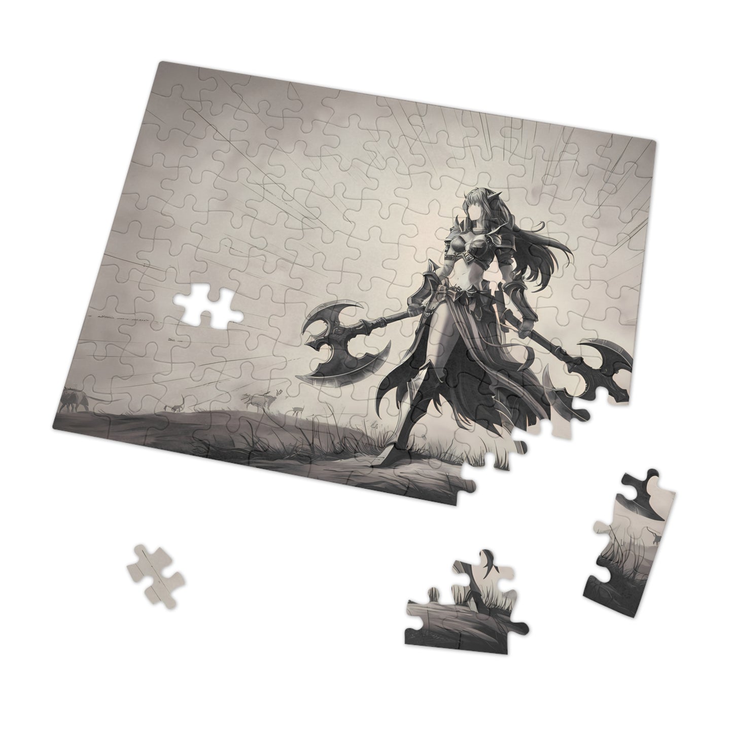 Warrior of the Silent Plains - Jigsaw Puzzle (30, 110, 252, 500,1000-Piece)