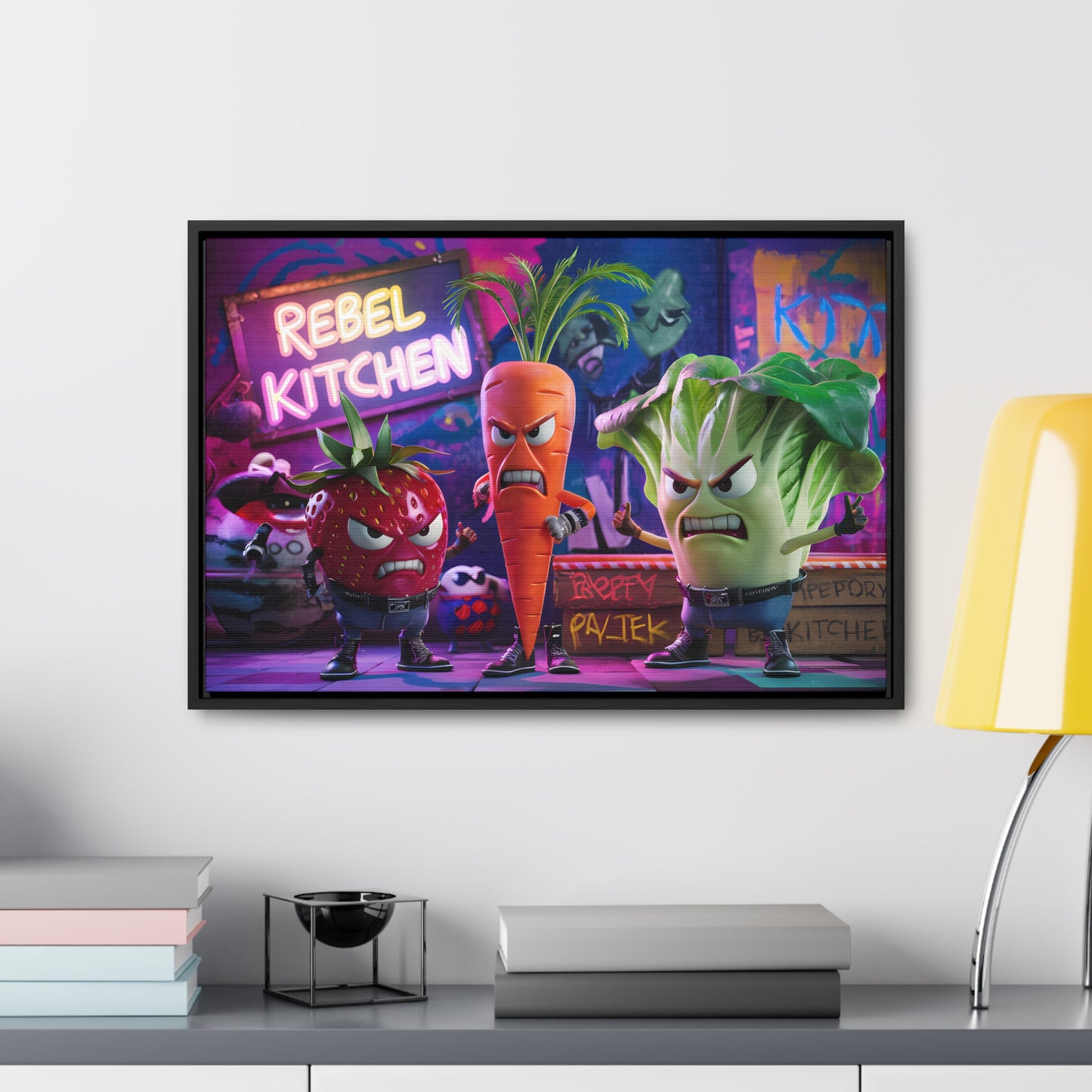 Rebel Veggie Squad - Gallery Canvas Wraps, Horizontal Frame