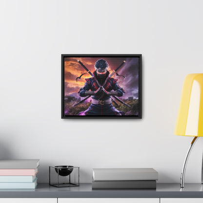 Shadow of the Crimson Ninja - Gallery Canvas Wraps, Horizontal Frame