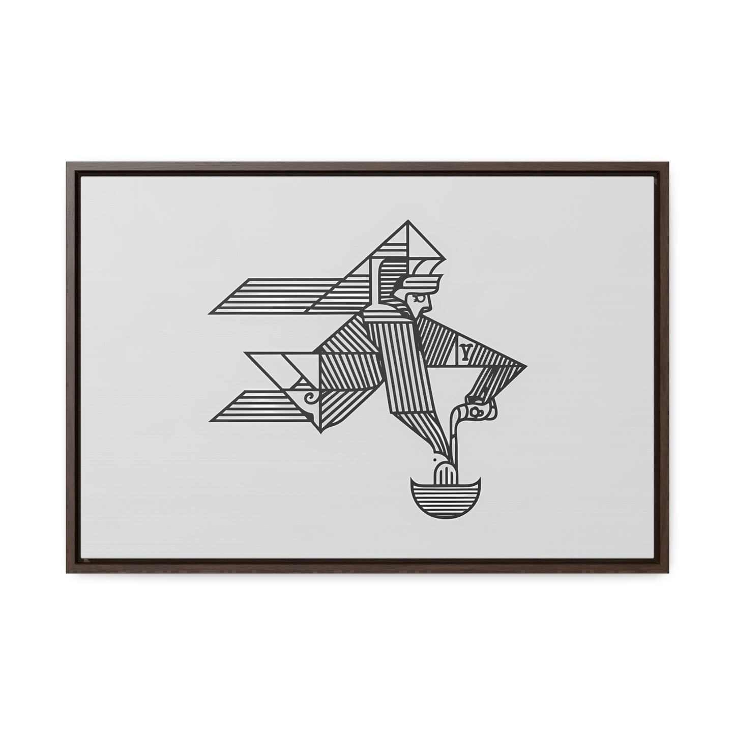 "The Water Bearer" - Gallery Canvas Wraps, Horizontal Frame